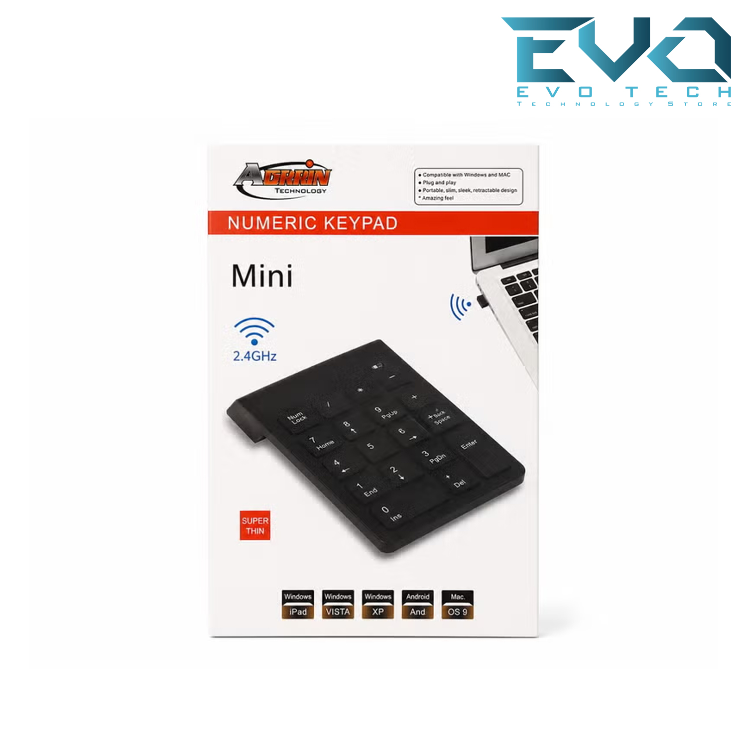 ADMIN Numeric Keypad Wireless 2.4GHz 2 ADMIN Numeric Keypad Wireless 2.4GHz - Image 2