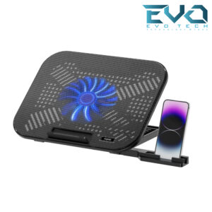 Rapoo CF100 Laptop Cooler With Phone Holder 14 Inch Black
