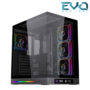 Xigmatek Cloud DGT Digital LCD 4 Fan ARGB PWM BTF Black Mid Tower Case