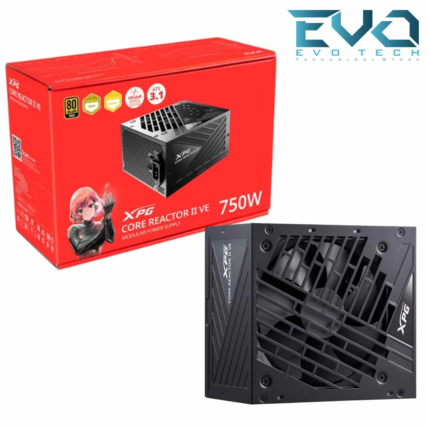 XPG Core Reactor II VE 750W 80 Plus Gold ATX 3.1 Fully Modular Power Supply