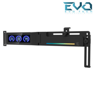 home 14 ZALMAN ZM-VS3 DS GPU Holder ARGB LCD Display Panel CPU And GPU Temp Monitor Black