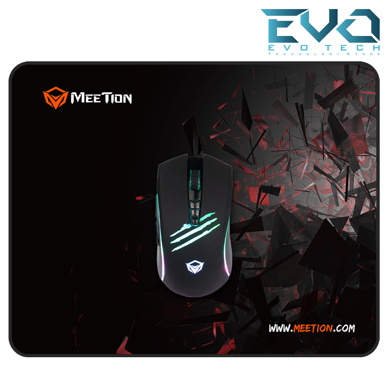 Meetion C011 2 IN 1 Mouse And Mouse Pad Gaming Combo Kits 3 Meetion C011 2 IN 1 Mouse And Mouse Pad Gaming Combo Kits - Image 3