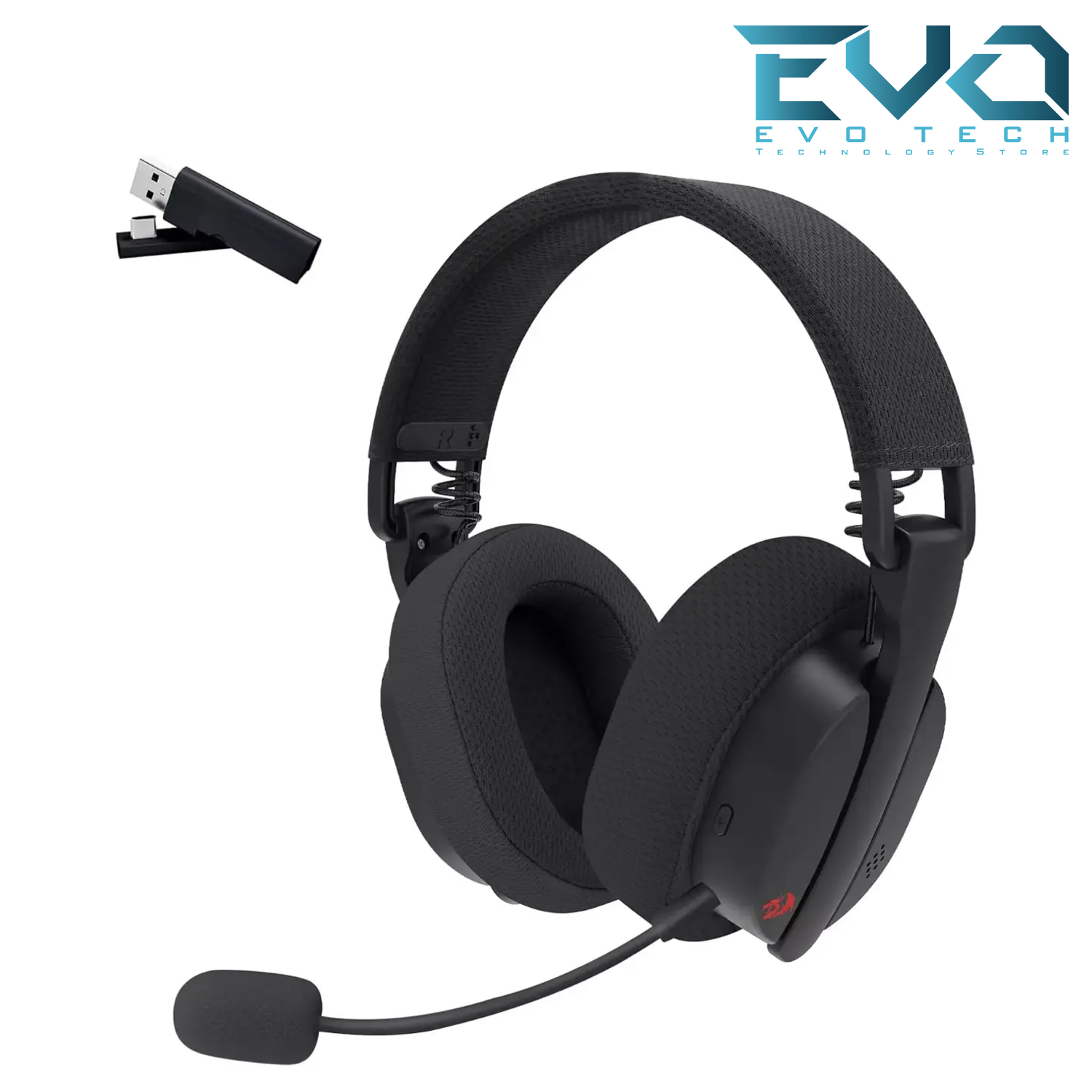 Redragon H888 LUCE Wireless / Bluetooth / Wired 3.5mm Gaming Headset 7.1 Surround Sound Black 1 Redragon H888 LUCE Wireless / Bluetooth / Wired 3.5mm Gaming Headset 7.1 Surround Sound Black