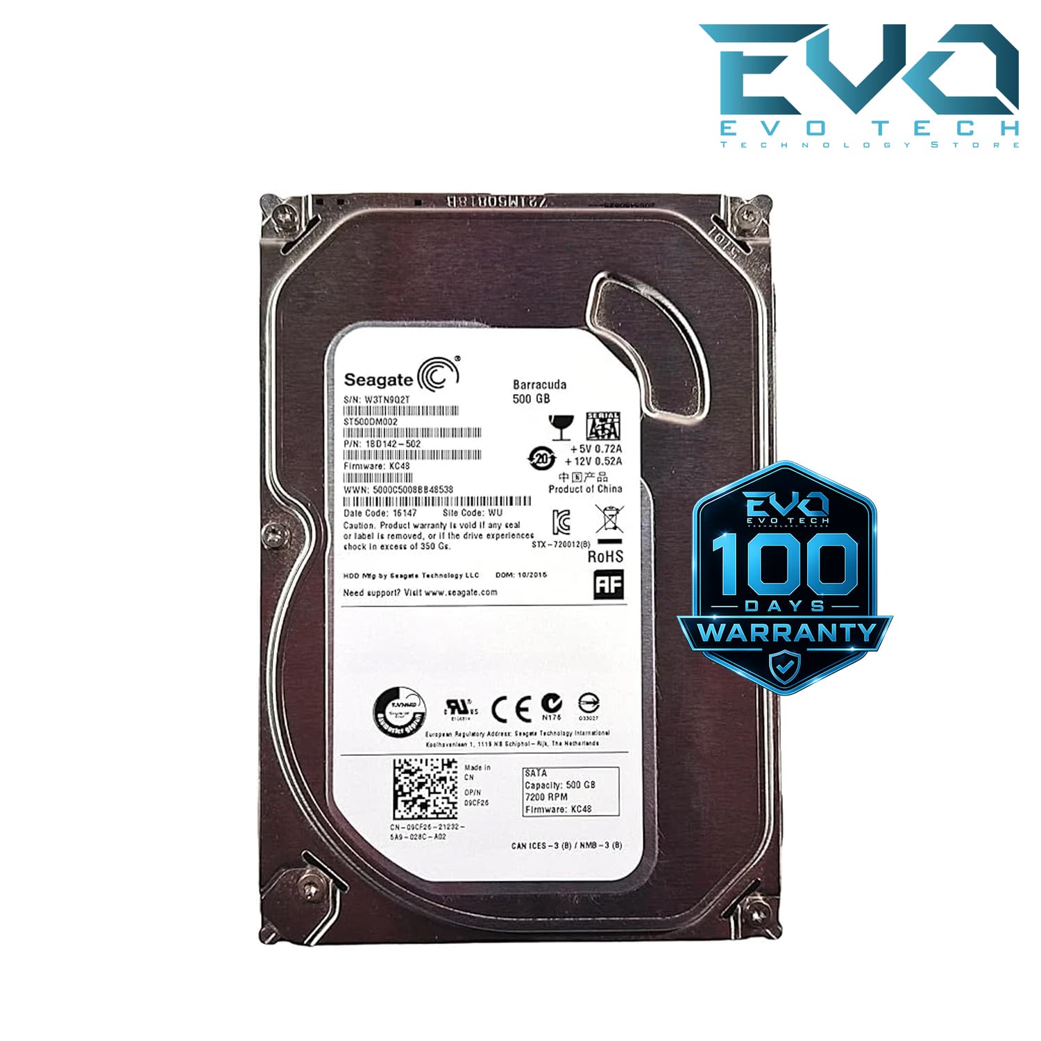 Seagate 500GB 3.5 Inch Internal HDD Used Like New – 100 Days Warranty