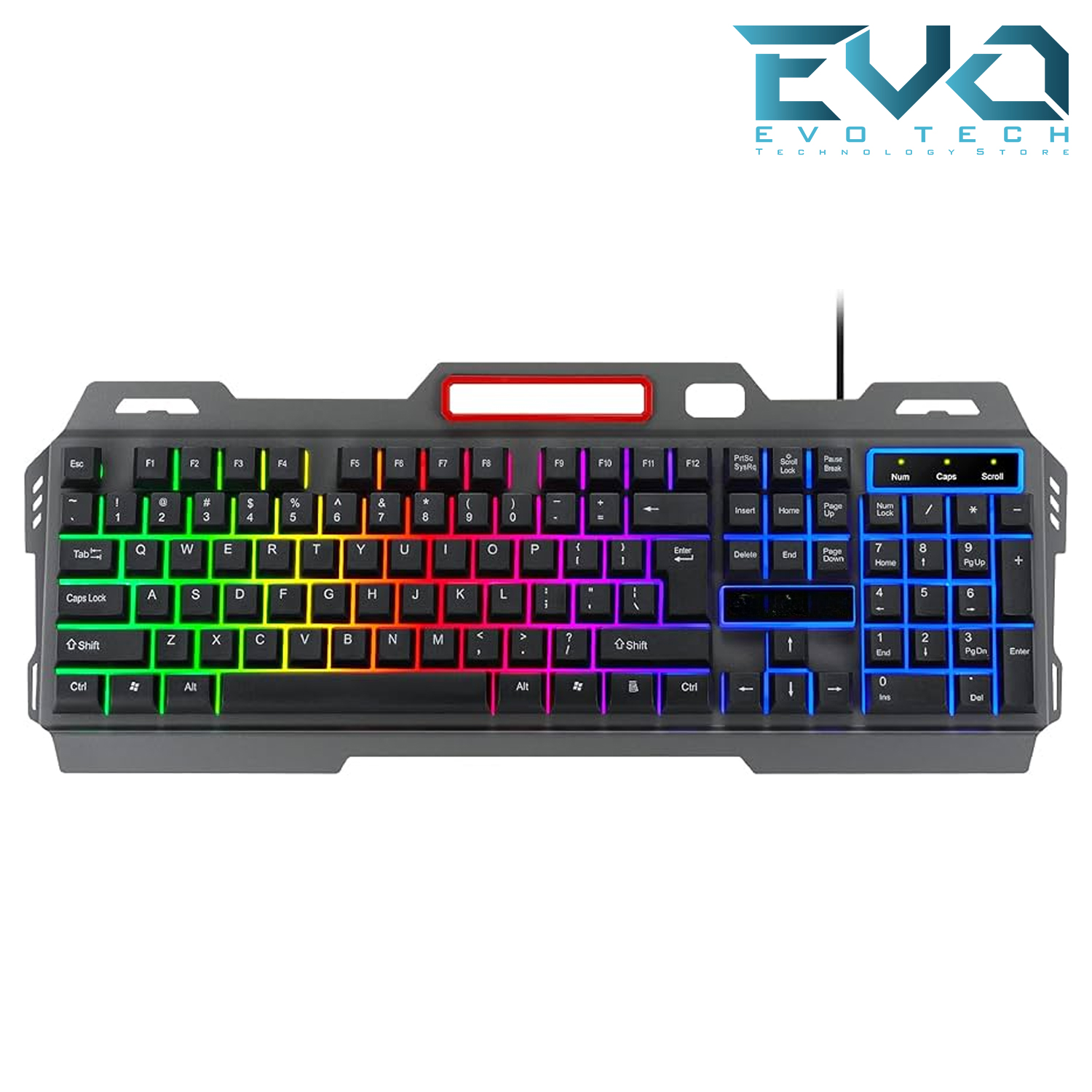 UTOPIA K102 Gaming Keyboard with Rainbow LED Lighting Metal 1 UTOPIA K102 Gaming Keyboard with Rainbow LED Lighting Metal