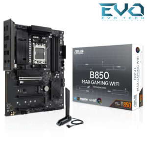ASUS B850 MAX GAMING WIFI AM5 DDR5 PCIe 5.0 Motherboard with Wi-Fi 6E