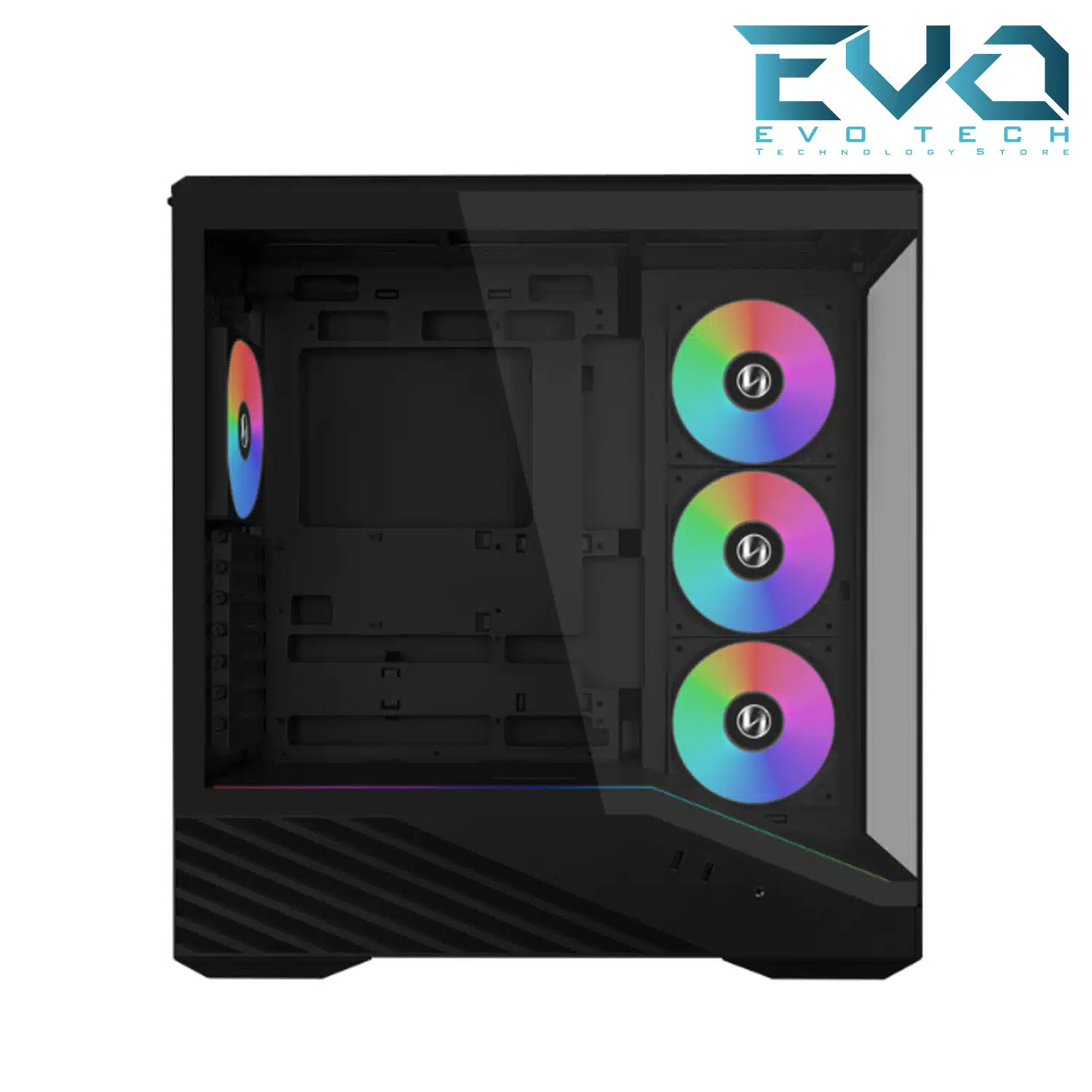 Lian Li Vector V100R Mini BTF Gaming Case with 4 ARGB Fans + RB750 750W 80+ Bronze ATX 3.1 Modular PSU Black 2 Lian Li Vector V100R Mini BTF Gaming Case with 4 ARGB Fans + RB750 750W 80+ Bronze ATX 3.1 Modular PSU Black - Image 2