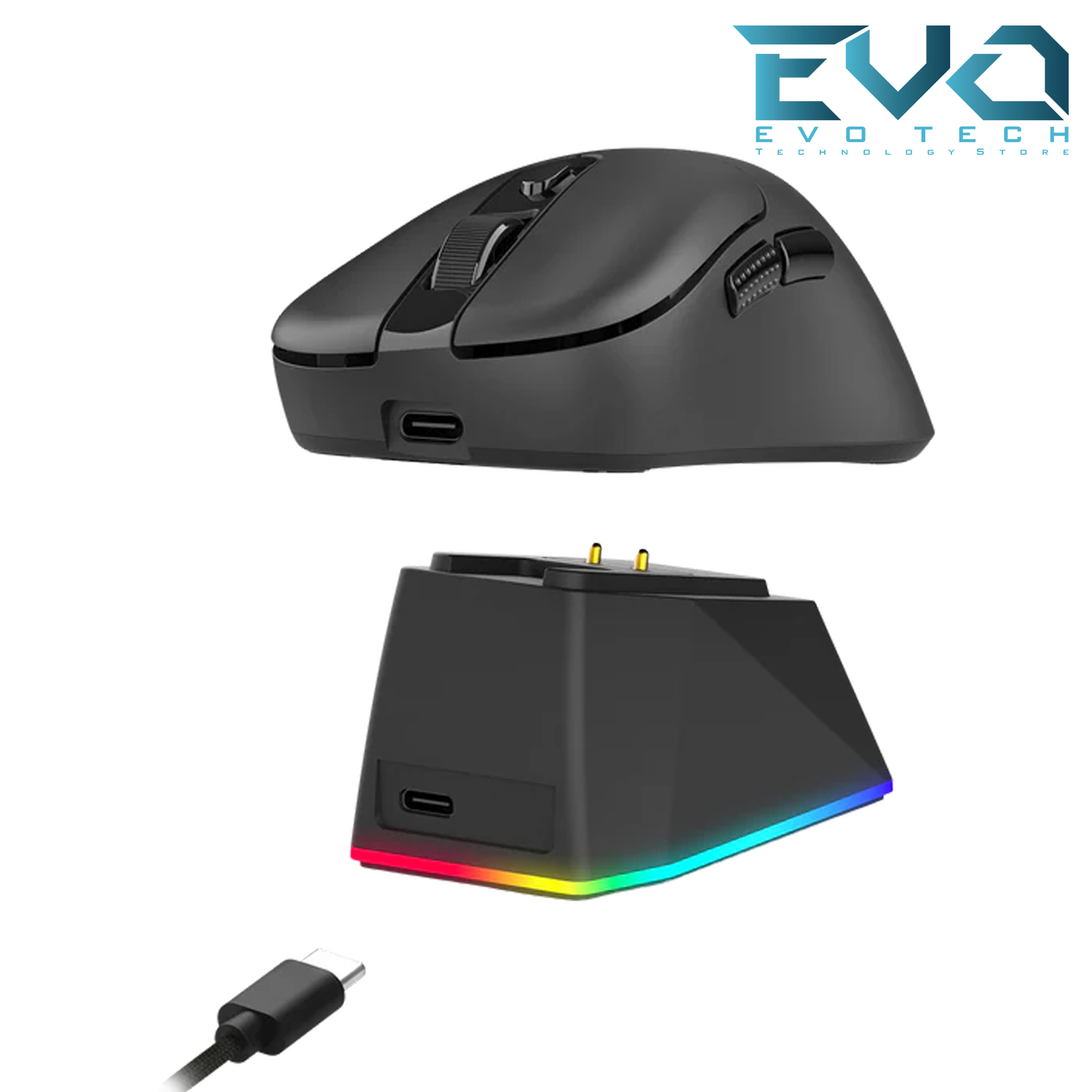 Redragon M998 STD EBONY Tri-Mode Ultra-Light Gaming Mouse 24000 DPI – Black 2 Redragon M998 STD EBONY Tri-Mode Ultra-Light Gaming Mouse 24000 DPI – Black - Image 2