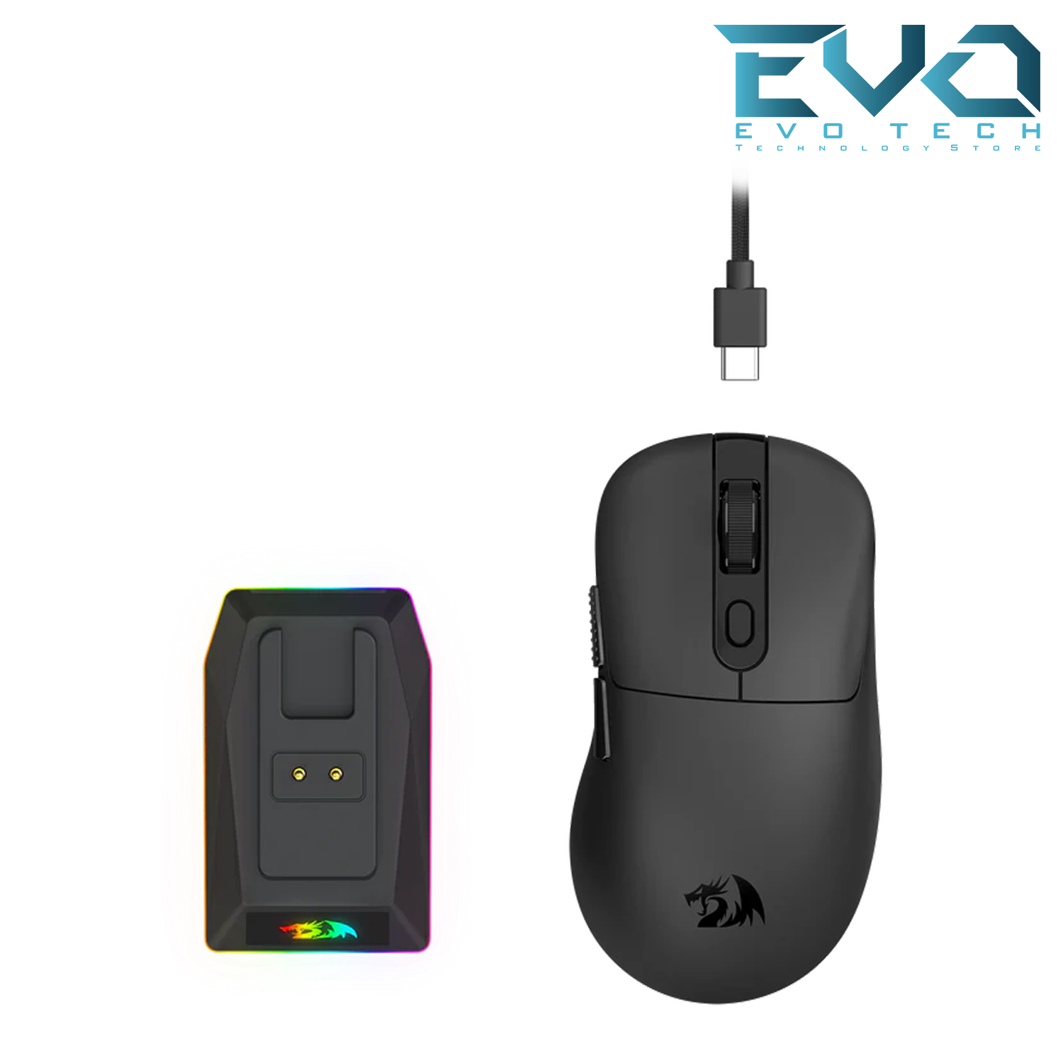 Redragon M998 STD EBONY Tri-Mode Ultra-Light Gaming Mouse 24000 DPI – Black 3 Redragon M998 STD EBONY Tri-Mode Ultra-Light Gaming Mouse 24000 DPI – Black - Image 3