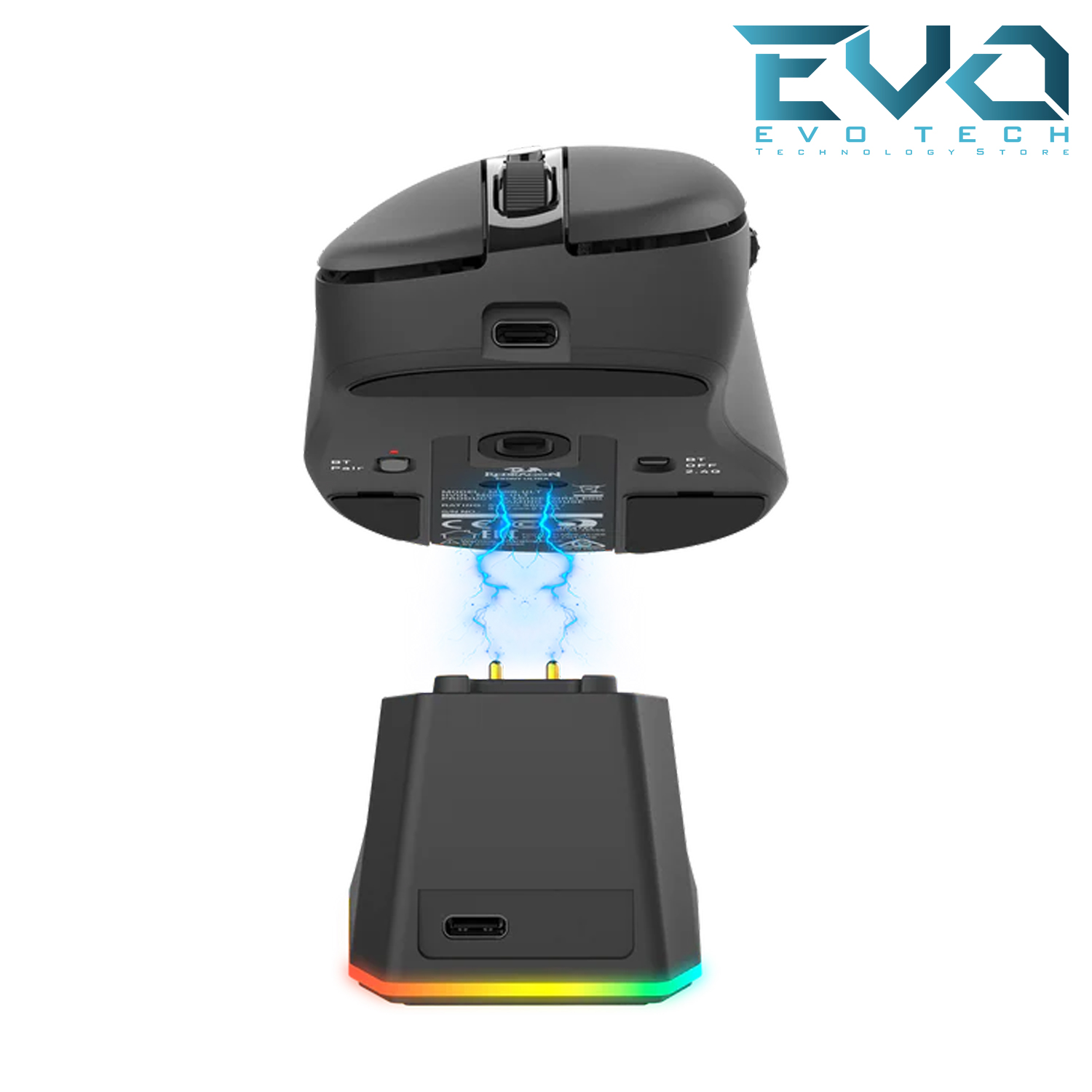 Redragon M998 STD EBONY Tri-Mode Ultra-Light Gaming Mouse 24000 DPI – Black 5 Redragon M998 STD EBONY Tri-Mode Ultra-Light Gaming Mouse 24000 DPI – Black - Image 5