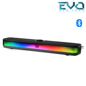 home 24 Redragon NEO GS515 RGB Desktop Soundbar Dual Mode Stereo Speakers with Bluetooth 5.3 USB-C USB Powered Black
