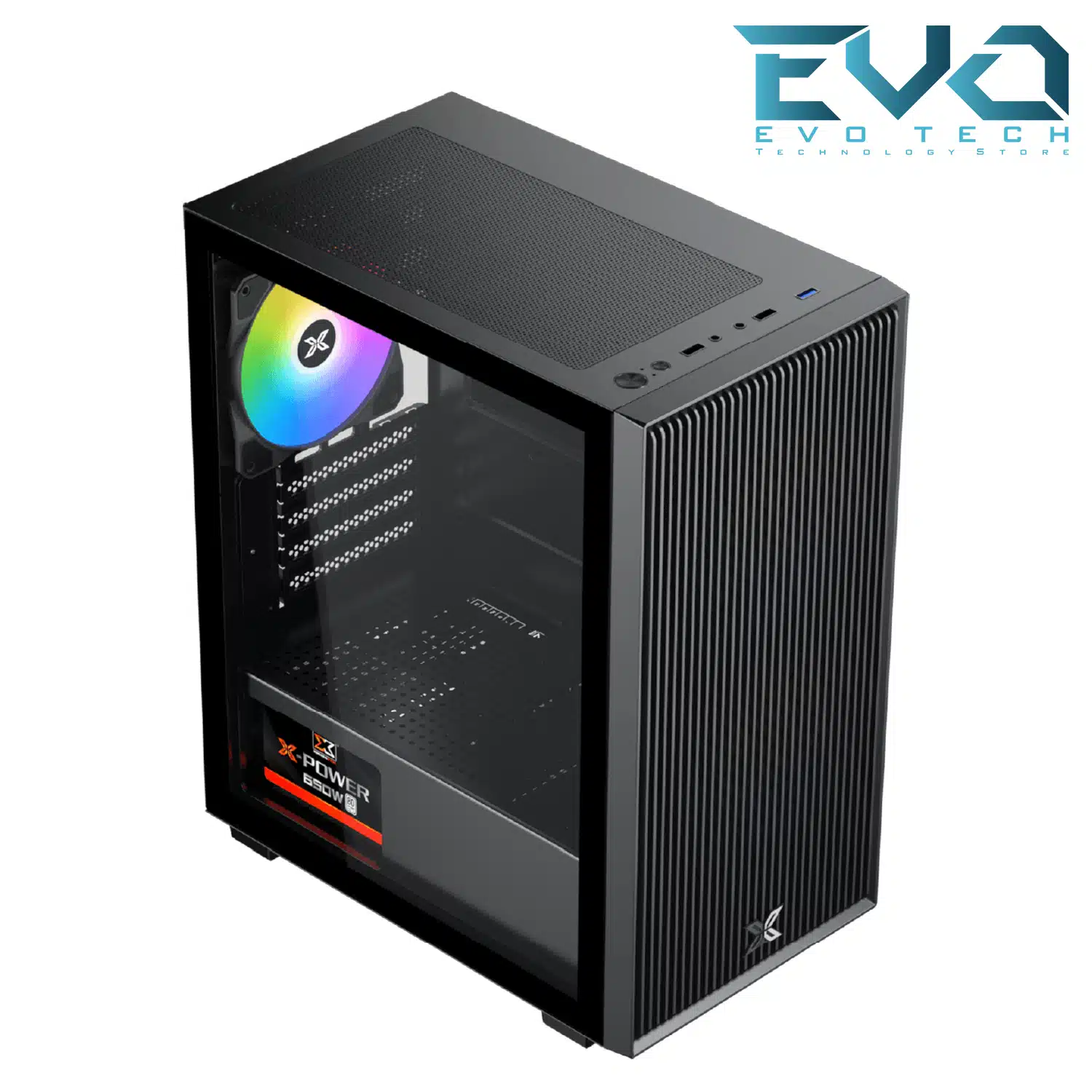 Xigmatek Amun Micro Tower Gaming Case with 3 ARGB PWM Fans + X-Power 650W 80 Plus PSU 3 Xigmatek Amun Micro Tower Gaming Case with 3 ARGB PWM Fans + X-Power 650W 80 Plus PSU - Image 3