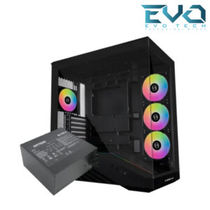 Lian Li Vector V100R Mini BTF 4 Fan ARGB Type-C + SR750 750W 80 Plus Gold ATX 3.1 Black Mid Tower Gaming Case