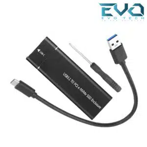 NVMe SSD Enclosure M.2 NVMe to USB-C Adapter – USB 3.1 10Gbps Black