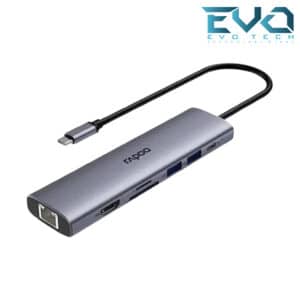 Rapoo XD61 6-in-1 USB-C Multi-Function Docking Station – 4K 60Hz, 100W PD