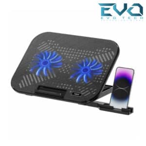 Rapoo CF200 Laptop Cooler – 2-Fan Cooling Pad with Phone Holder