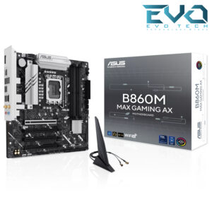 ASUS B860M MAX GAMING AX Intel LGA1851 DDR5 PCIe 5.0 Wi-Fi 6 Motherboard