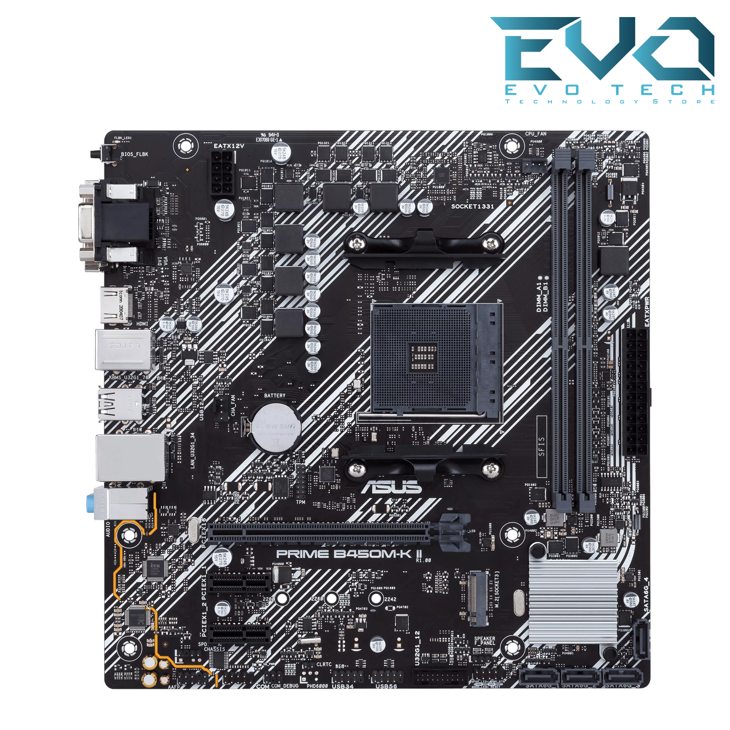 ASUS Prime B450M-K II DDR4 Motherboard AM4 2 ASUS Prime B450M-K II DDR4 Motherboard AM4 - Image 2