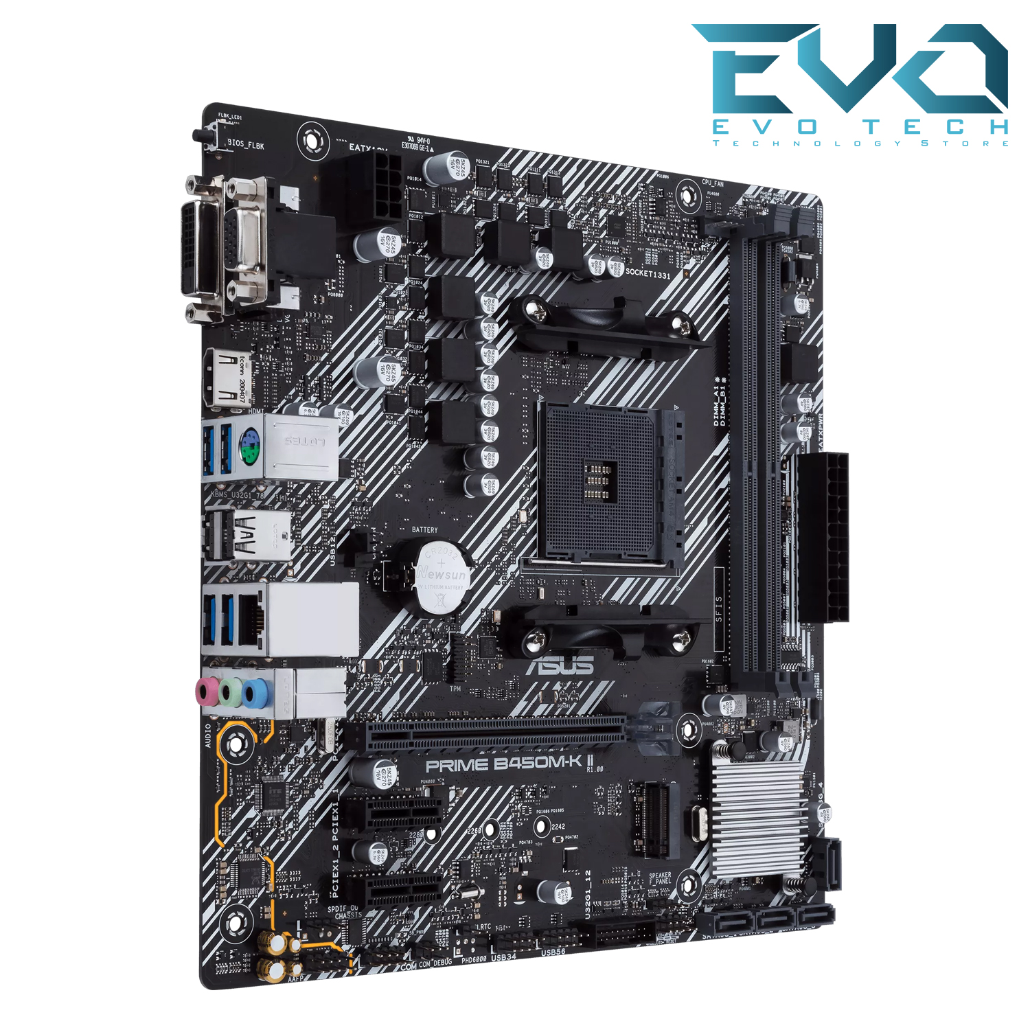 ASUS Prime B450M-K II DDR4 Motherboard AM4 3 ASUS Prime B450M-K II DDR4 Motherboard AM4 - Image 3