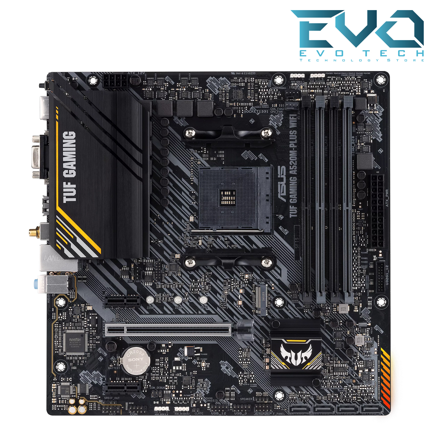 ASUS TUF Gaming A520M-PLUS WIFI AM4 Motherboard 2 ASUS TUF Gaming A520M-PLUS WIFI AM4 Motherboard - Image 2