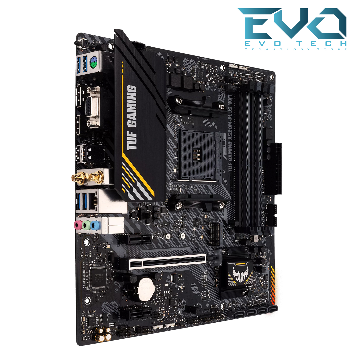 ASUS TUF Gaming A520M-PLUS WIFI AM4 Motherboard 3 ASUS TUF Gaming A520M-PLUS WIFI AM4 Motherboard - Image 3