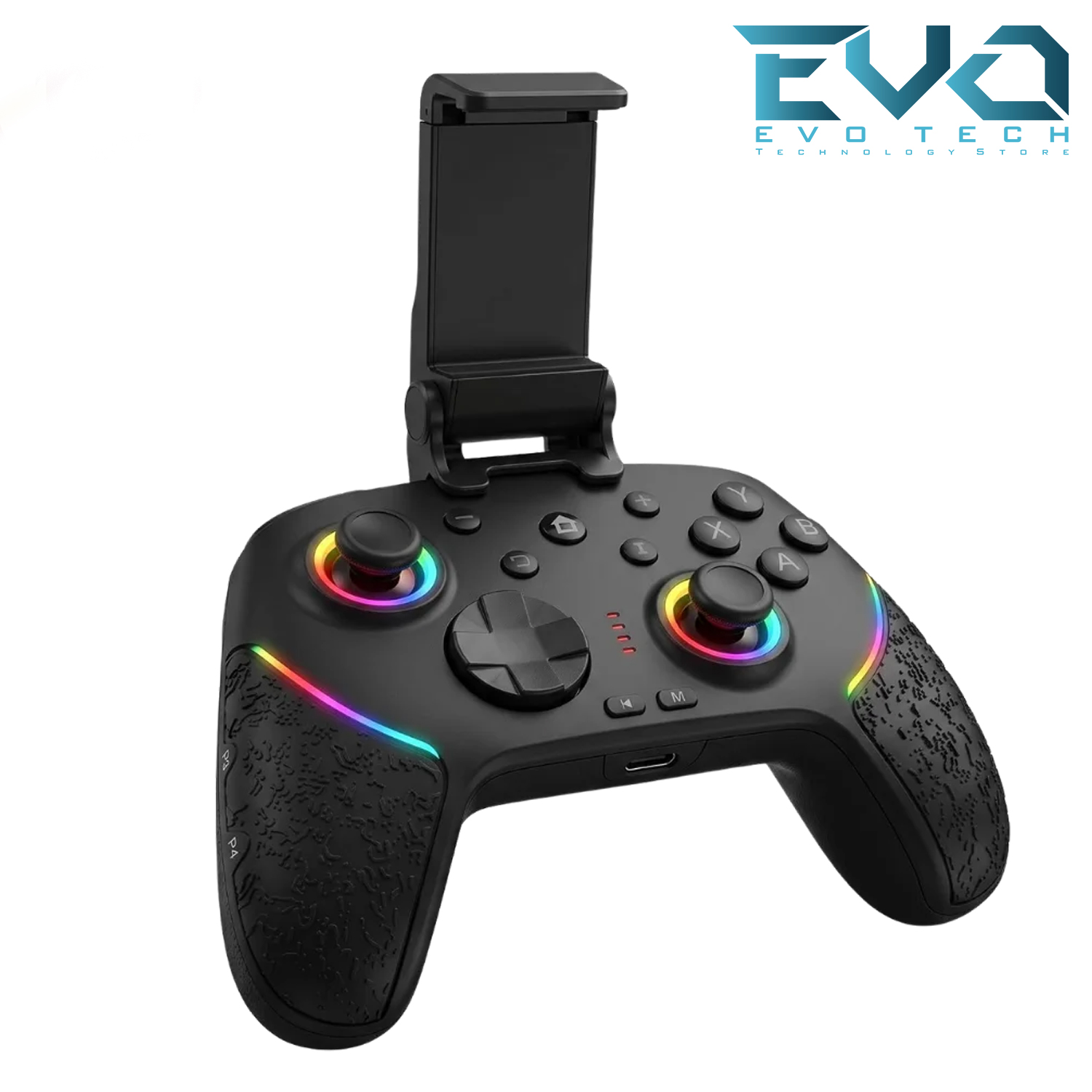 COUGAR EGY K22 Wireless Gaming Controller RGB Hall Effect – Bluetooth, 2.4GHz & USB-C – PC, PS4, PS3, Switch, Android & iOS – Black 2 COUGAR EGY K22 Wireless Gaming Controller RGB Hall Effect – Bluetooth, 2.4GHz & USB-C – PC, PS4, PS3, Switch, Android & iOS – Black - Image 2