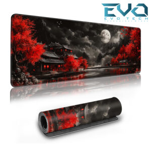Japanese Riverside Full Moon Extended Gaming Mouse Pad – 70 × 30 cm