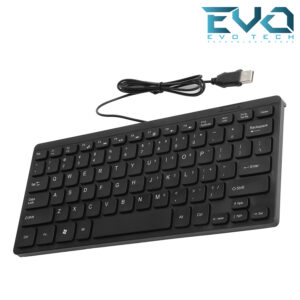 K1000 Mini USB Keyboard for PC and Laptop – Black