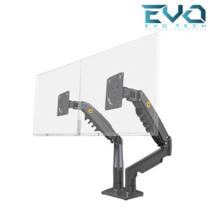 NB North Bayou F160 Dual Monitor Arm – Gas Spring Desk Mount for Dual 17–27 Inch Monitors Full Motion VESA Monitor Stand Black