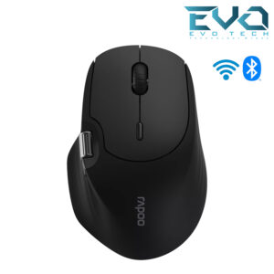 Rapoo MT560 Ergonomic Silent Multi-Mode Wireless Mouse – Black