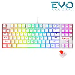 Redragon K552 WR DE Mechanical Gaming Keyboard RGB Wired Red Switches WHITE
